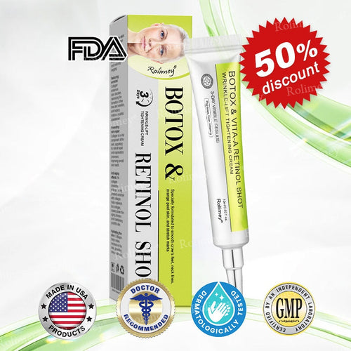 🍇Made and shipped from the USA 💫Rolimey® Botox & Vita-A Retinol Shot Wrinkle-Lift Tightening cream - Last Day Promotion 70% OFF
