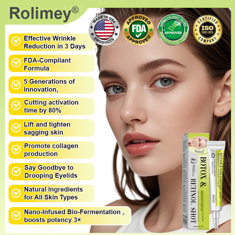 🍇Made and shipped from the USA 💫Rolimey® Botox & Vita-A Retinol Shot Wrinkle-Lift Tightening cream - Last Day Promotion 70% OFF