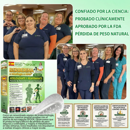 🏆👨‍⚕️GFOUK® 𝐁𝐞𝐫𝐛𝐞𝐫𝐢𝐧𝐞 · Castaño de caballo × 🌿NAD+ 10 en 1 Parche Avanzado de Nano Microneedle — 🌿 Una vez al día, resultados visibles en 7 días (obesidad, piel flácida, diabetes, apnea del sueño, problemas articulares y más)🎁