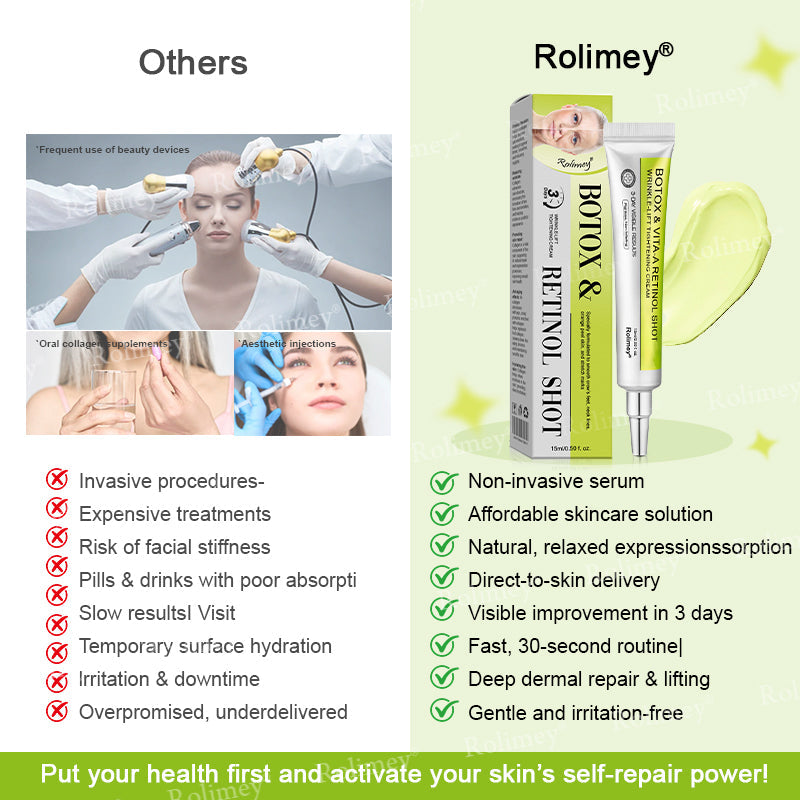 🍇Made and shipped from the USA 💫Rolimey® Botox & Vita-A Retinol Shot Wrinkle-Lift Tightening cream - Last Day Promotion 70% OFF
