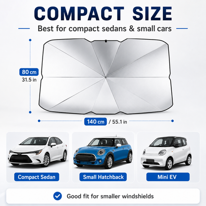 🔥Portable car sunshade, windshield sunshade, foldable windshield sunshade, car exterior accessories, daily car windshield cooling umbrella