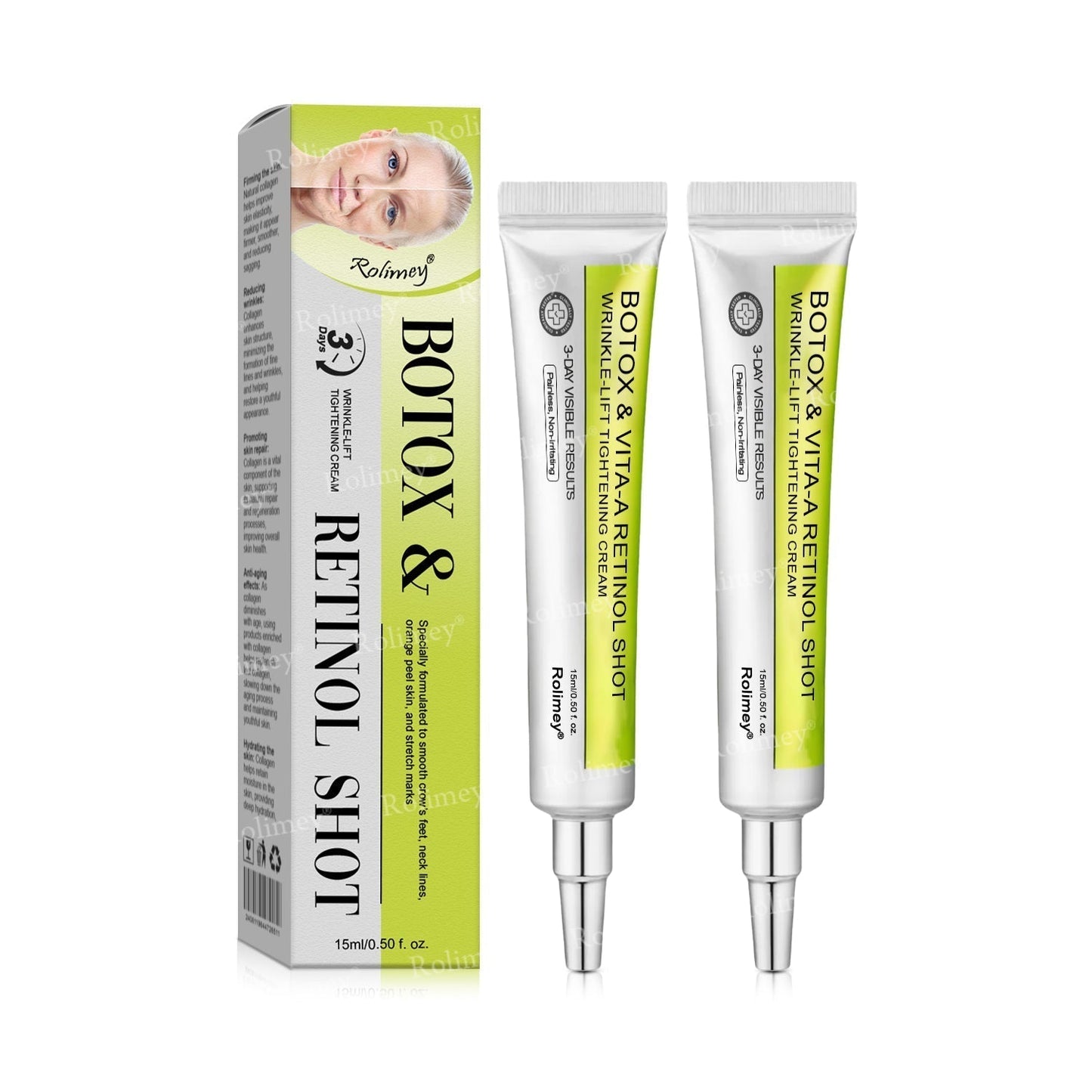 🍇Made and shipped from the USA 💫Rolimey® Botox & Vita-A Retinol Shot Wrinkle-Lift Tightening cream - Last Day Promotion 70% OFF